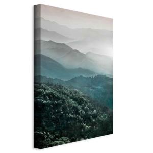 murando - Cuadro Pintura Montañas en la niebla de la mañana…