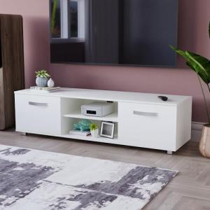 Vida Designs Unidad de TV Cosmo, Madera de ingeniería, Blan…