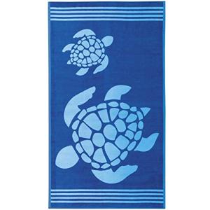 Delindo Lifestyle® Toalla de Playa Tropical Tortuga Azul, 1…