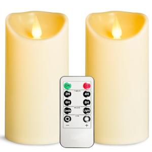 YIWER Velas LED sin llama, velas parpadeantes para interior…