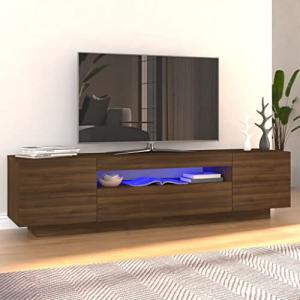 FIRBNUS 160x35x40 cm Mueble de TV con Luces LED Muebles TV…