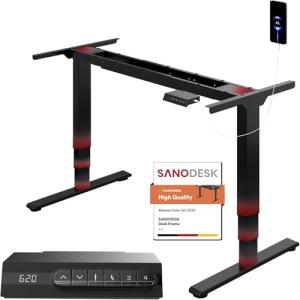 SANODESK Escritorio Elevable Eléctrico con Ajuste de Altura…