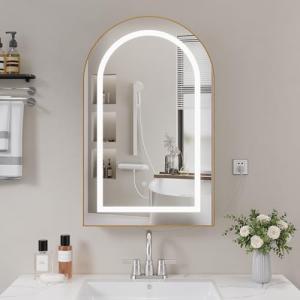 Ztexkee Armario Baño con Espejo LED iluminación y Función A…