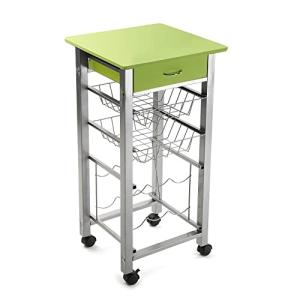 Versa Leicester Carro de Cocina con Ruedas, cajones y botel…