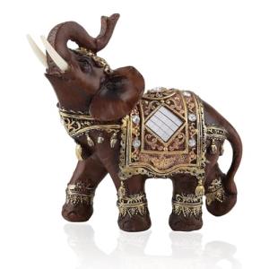 HERCHR Estatua Elefante, Buena Suerte Estatua Elefante Feng…