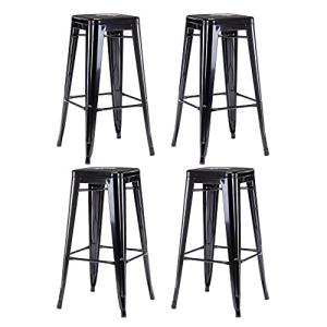 Duhome 665D - Banquetas Taburetes de Bar Industriales (4 un…