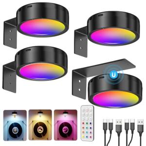 Foco para Cuadros Sin Cable, 2600mAh Aplique Luz Cuadro con…