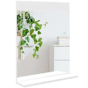 HOMCOM Espejo de Baño Espejo de Pared con Estante Abierto E…