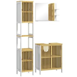 HOMCOM Conjunto de Baño Incluye 1 Mueble para Debajo del La…
