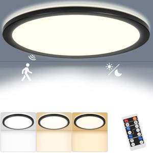 RDGOOD Sensor LED Plafón Regulable con Detector de Movimien…