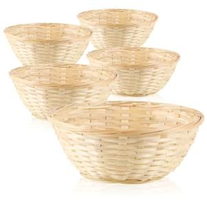 com-four® 5X Canasta de Rafia en Color Natural para decorac…