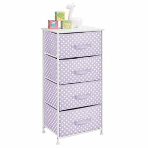 mDesign Cómoda para dormitorio con 4 cajones – Práctico mue…