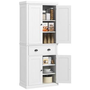 HOMCOM Armario de cocina aparador de estilo moderno con arm…