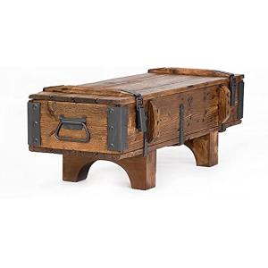 Emdivayn Mesa de Centro de Estilo Antiguo Fabricada en Pino…