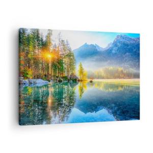 ARTTOR Lienzos decorativos Paisaje Alpes Montañas Cuadro So…