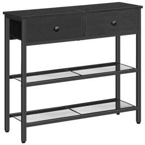 HOOBRO Mesa de Entrada de 75 cm de Largo, Mesa de Sofá de E…