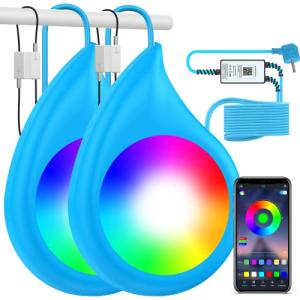 LyLmLe Luces Piscina Sumergible 40W Doble Luz con 6,5m de C…
