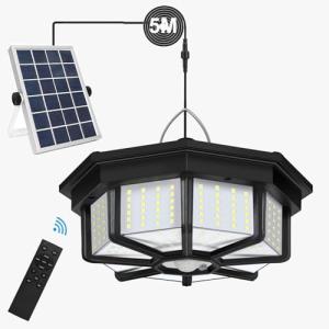 Luces solares para cobertizos interiores y exteriores,288LE…