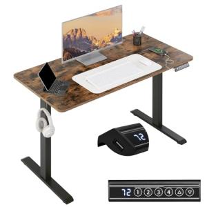WOLTU 120x60cm Escritorio Elevable en Altura 72-120 cm, Mes…