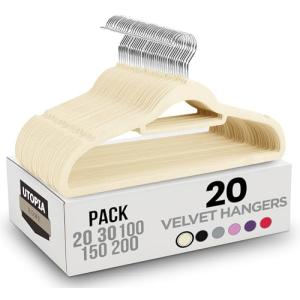 Utopia Home Perchas de Terciopelo - Perchas para Trajes de…