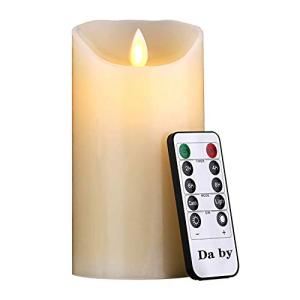 Da by Velas LED, H-15cm，Vela sin Llama de 300 Horas y Contr…