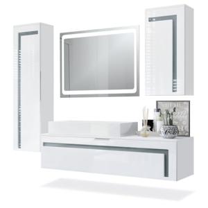 Vladon Conjunto de Muebles para baño Aloha, Cuerpo en Blanc…