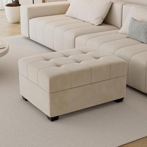 Banco zapatero con asiento acolchado, elegante almacenamien…