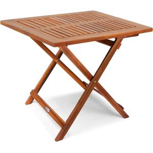 CASARIA® Mesa Plegable de Madera de Acacia 70x70cm Mesita d…