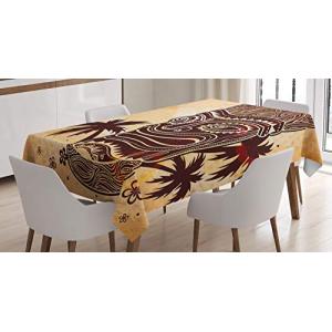 ABAKUHAUS Tribal Mantele, Tradicional tótem Tiki, Estampado…