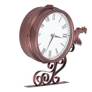 Reloj de Pared de Hierro Retro del Gallo con Números Romano…