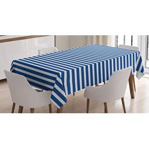 ABAKUHAUS Azul y Blanco Mantele, Cuerda Modelo de Las Rayas…