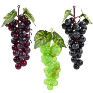 volumoon 3 Piezas Decoración de UVA Artificial, Uvas Artifi…