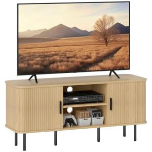 HOMCOM Mueble de TV Vintage Mesa de TV de Salón con 2 Puert…