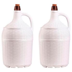 AC - Pack de 2 Garrafas/Garrafónes de cristal con forro con…