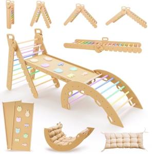 Duanico® 9en1 Montessori triangulo pikler Grande de 1 a 7 …