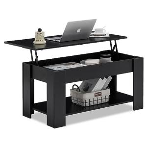 TUKAILAi Mesa de Centro Elevable y Extensible, Mesita de Sa…