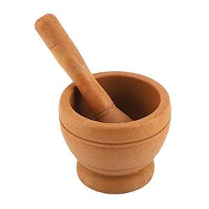 Mortero y maja de madera, mortero para especias, juego de m…