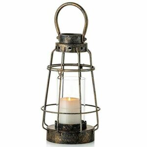 Linternas Velas Vintage Decorativas con Mango Portátil Rúst…