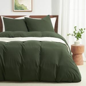 WohlNest Ropa de Cama 240x260 Verde Oliva - Juego de Cama M…