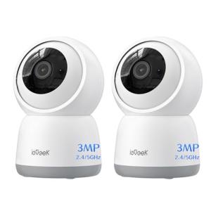 ieGeek 2.4/5GHz Camara Vigilancia WiFi Interior 2K 360°PTZ,…