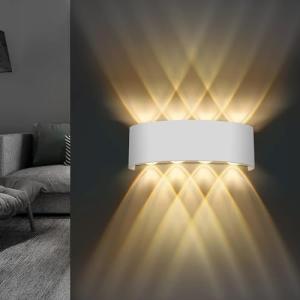 Lureshine Aplique Interior y Exterior, 22x8x5cm Arriba y Ab…