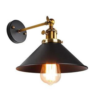 Lámpara de Pared Vintage, Ajustable E27 Apliques Pared Rust…