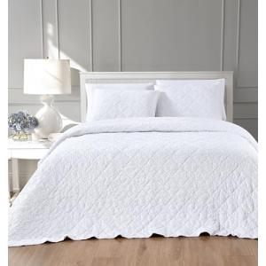 Colcha Boutí Cama 150 (250x270) Blanca Estampada - Moderna…