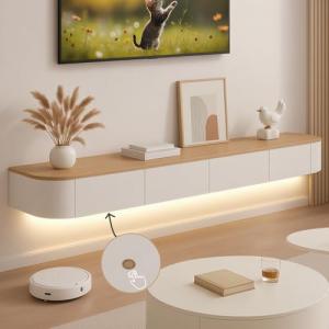 Mueble TV Suspendido Moderna con luz LED |Consola de Medios…
