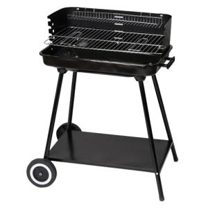 LOLAhome Barbacoa de carbón negra | De 64x38x82cm | Regulab…