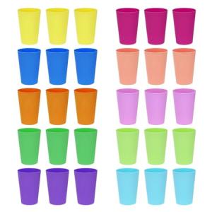 MEYAGOT Vasos Plastico Duro Reutilizable, 30 Piezas Vasos d…