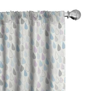 ABAKUHAUS Blanco Juego de 2 Paños Cortinas, Gotas, Tratamie…