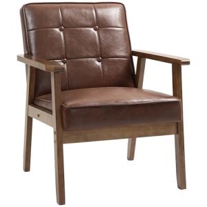 HOMCOM Sillón Individual Sofá Individual Tapizado en PU con…