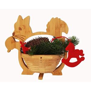 Cesta Plegable Squirrel 30 X 30cm de Bambú Madera Cuenco Fr…