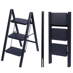 UZIRO Escalera Plegable 3 Peldaños, Escaleras Decorativa, P…